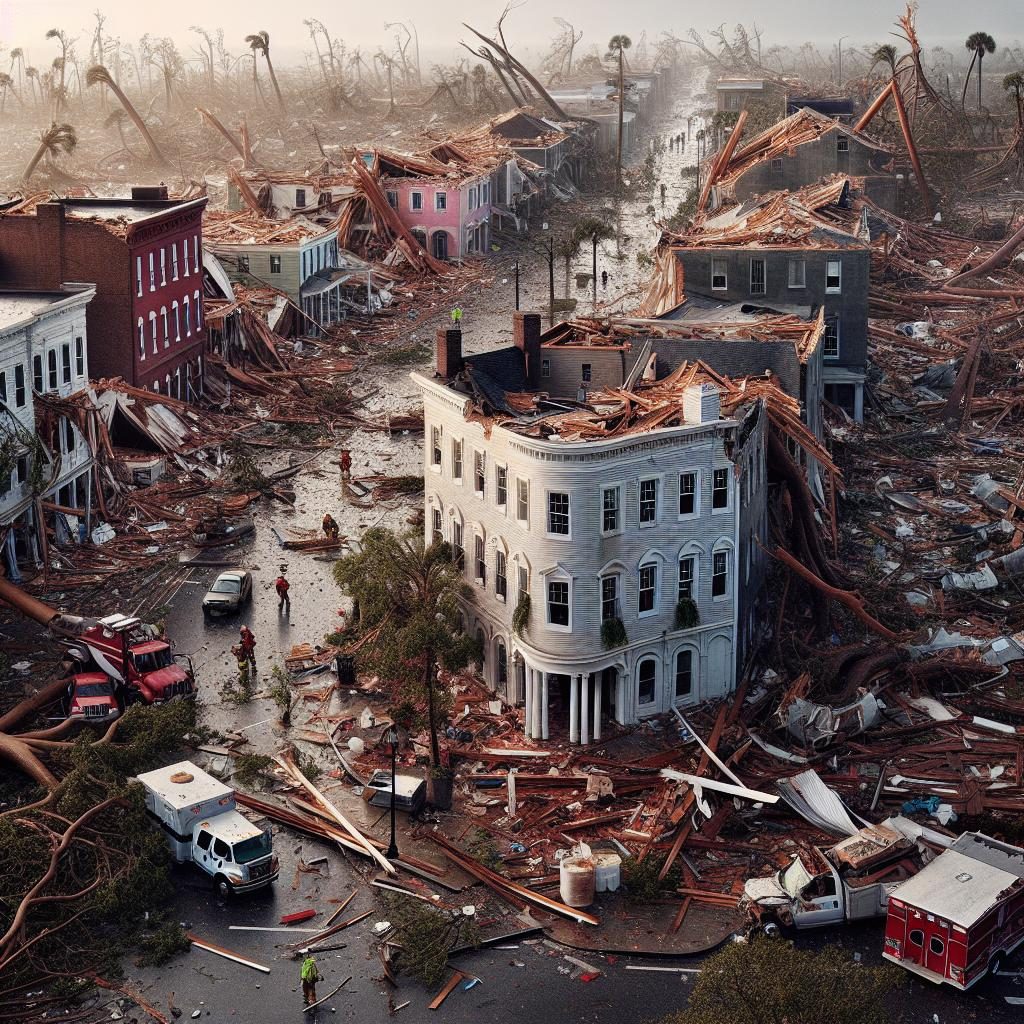 Tornado aftermath in Charleston