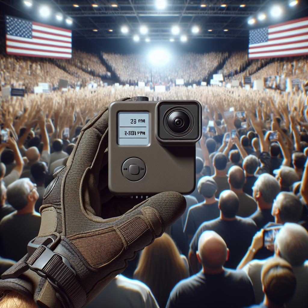 Bodycam at Trump rally.