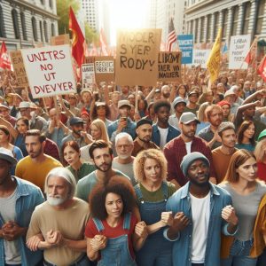 Labor Unity Protest