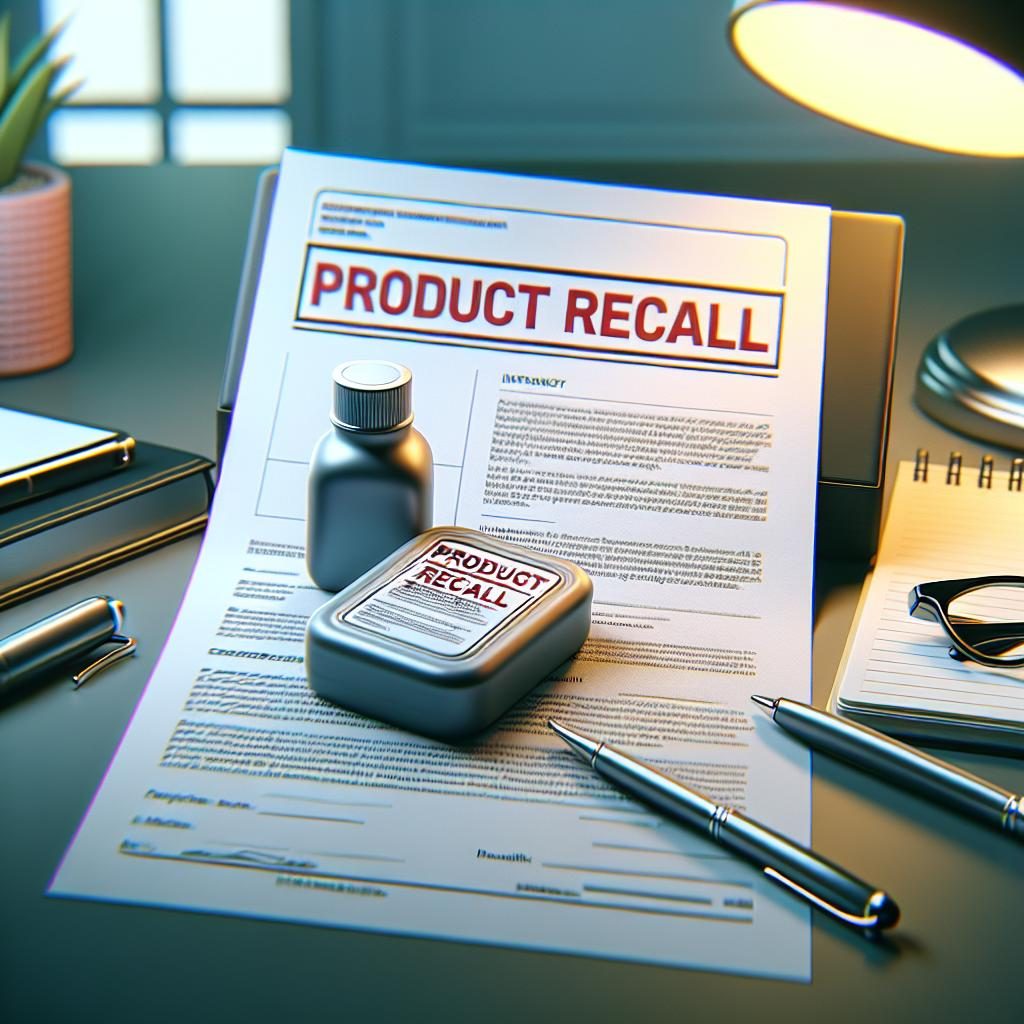 Product recall announcement illustration.