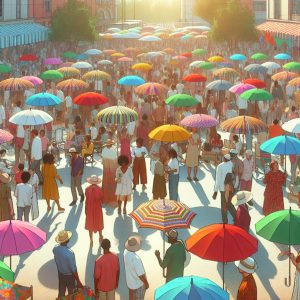 Colorful Umbrellas, Community Fun