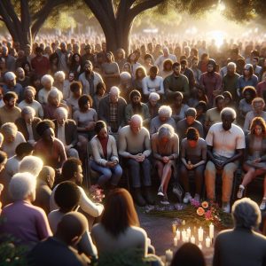 Community memorial gathering