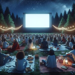 Outdoor movie night