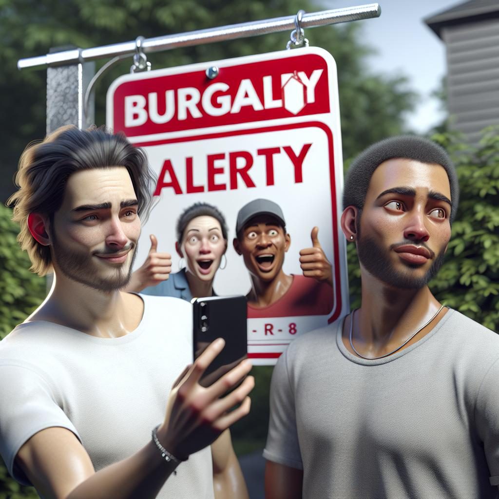 Burglary Alert Sign