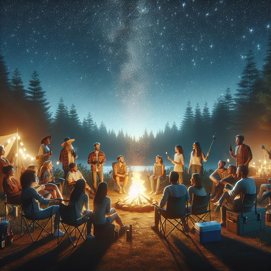 Outdoor Campfire Celebration