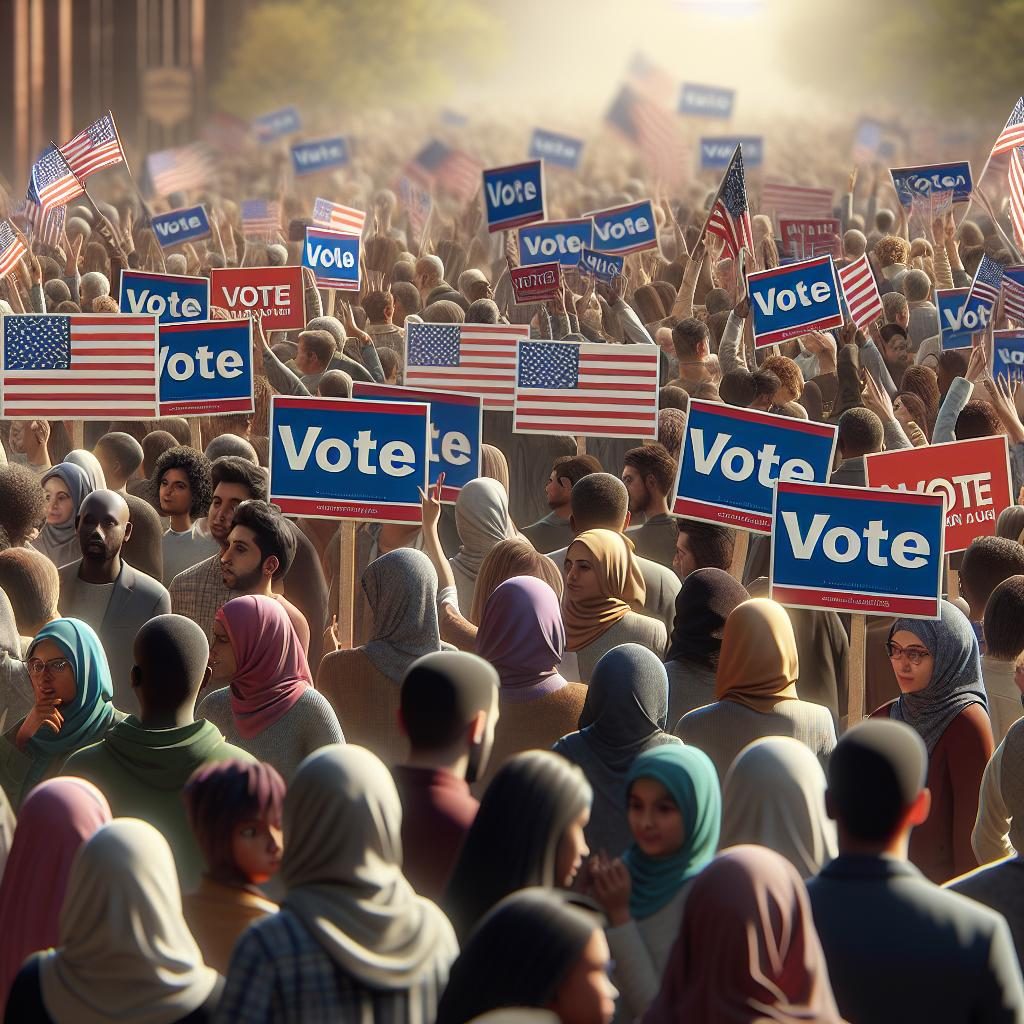 Campaign Signs and Crowds