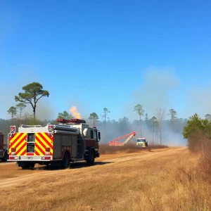 Crews Respond to Multiple Brush Fires in Graniteville, South Carolina