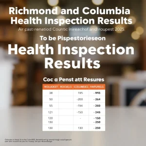 Richmond and Columbia Counties Health Inspection Results: Top Performers and Areas for Improvement