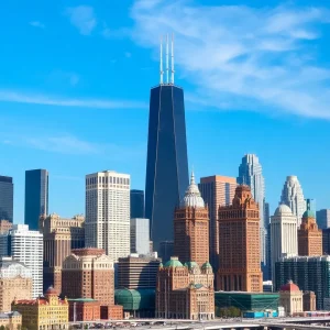 Chicago skyline with a focus on marketing job challenges