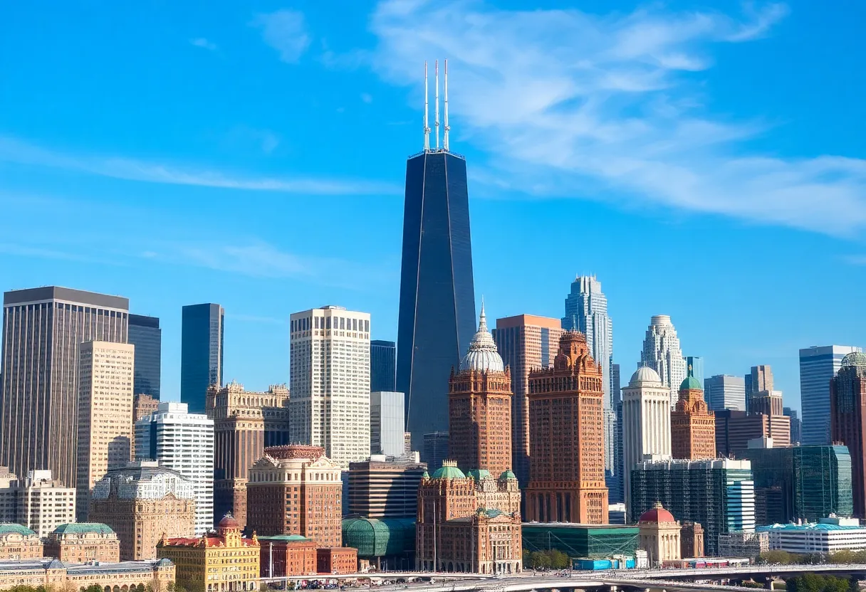 Chicago skyline with a focus on marketing job challenges