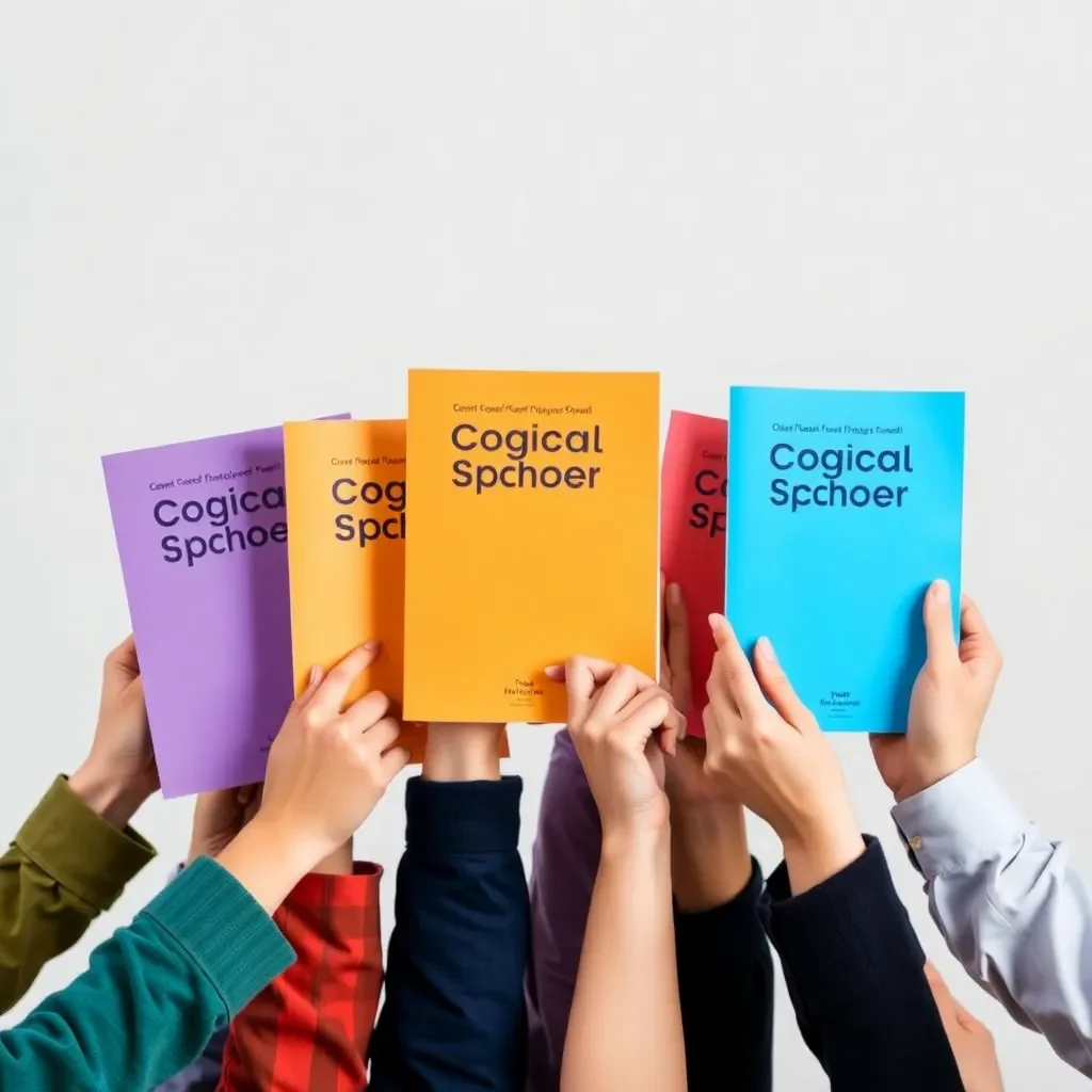 Diverse group of hands holding school policy documents.