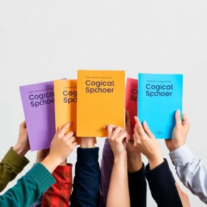 Diverse group of hands holding school policy documents.