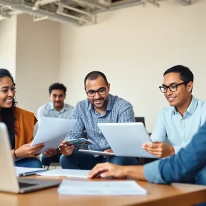 Individuals engaged in a digital marketing training session in San Francisco