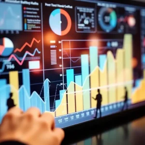 Visual representation of user behavior analytics in digital marketing.