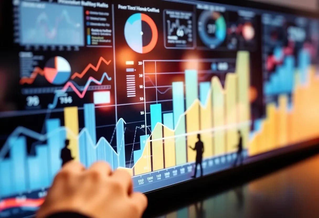 Visual representation of user behavior analytics in digital marketing.