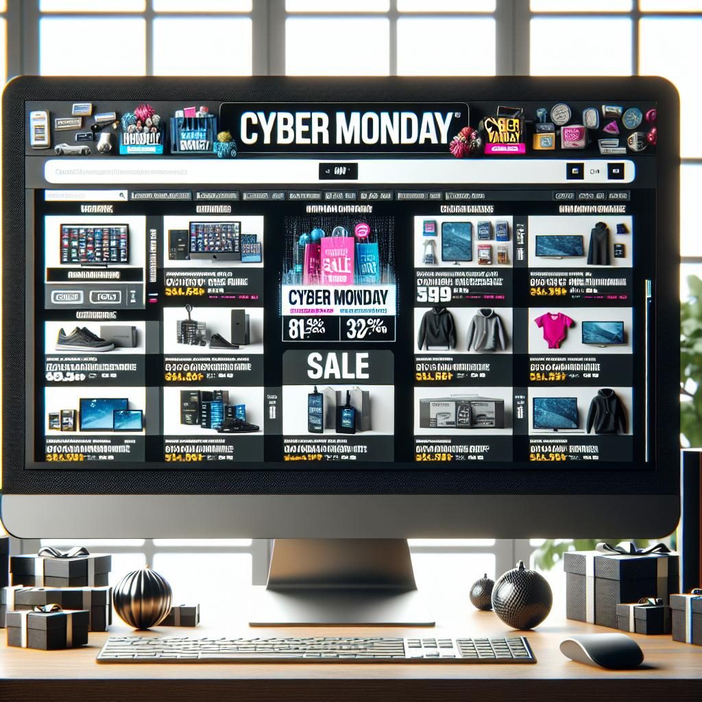 Cyber Monday Discounts Display