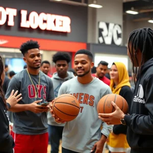 Foot Locker event showcasing basketball culture