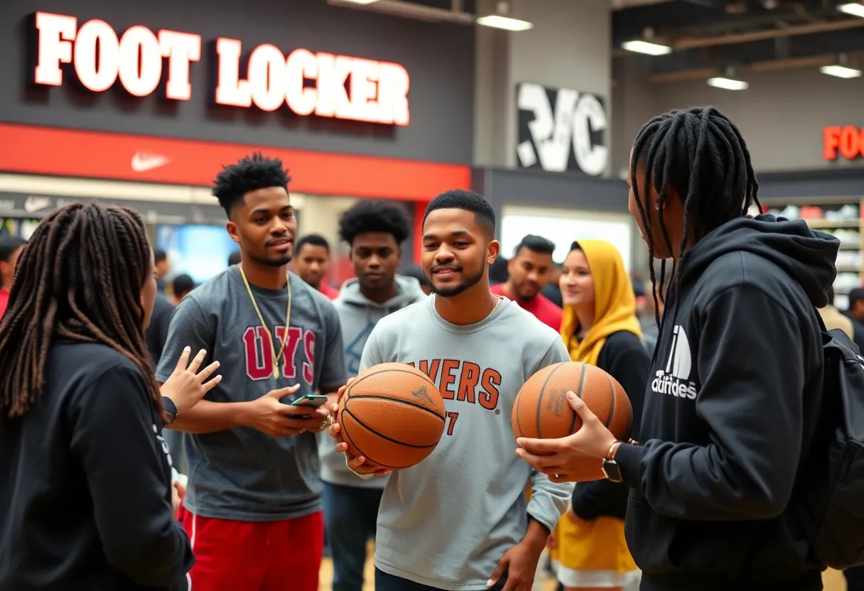 Foot Locker event showcasing basketball culture