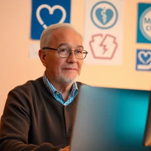 Senior citizen exploring Medicare Advantage reforms online