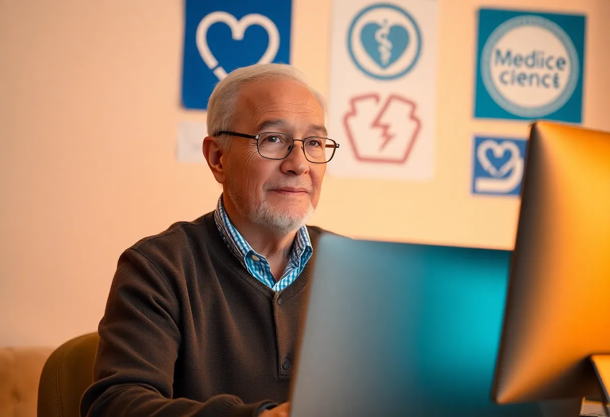 Senior citizen exploring Medicare Advantage reforms online