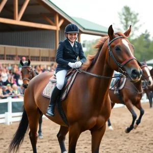 Competitors at the Aiken Equestrian Event showcasing their skills