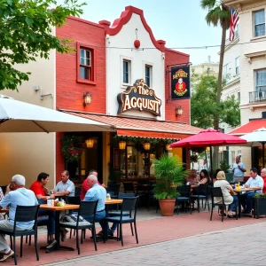 People dining at restaurants in Augusta