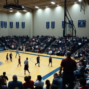 USC Aiken women's basketball team in action against Augusta University.