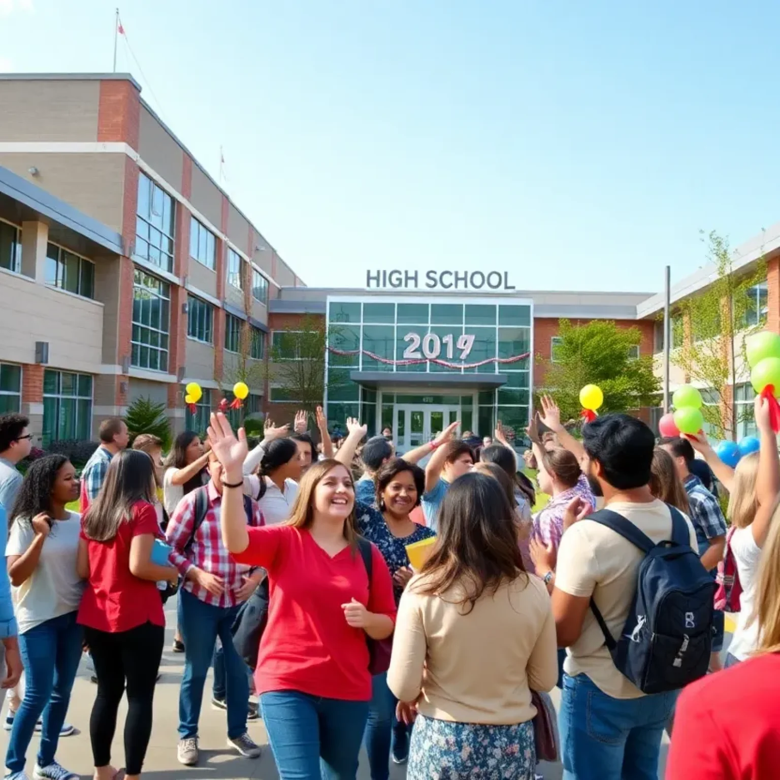 Community celebration at the new Wagener-Salley High School campus