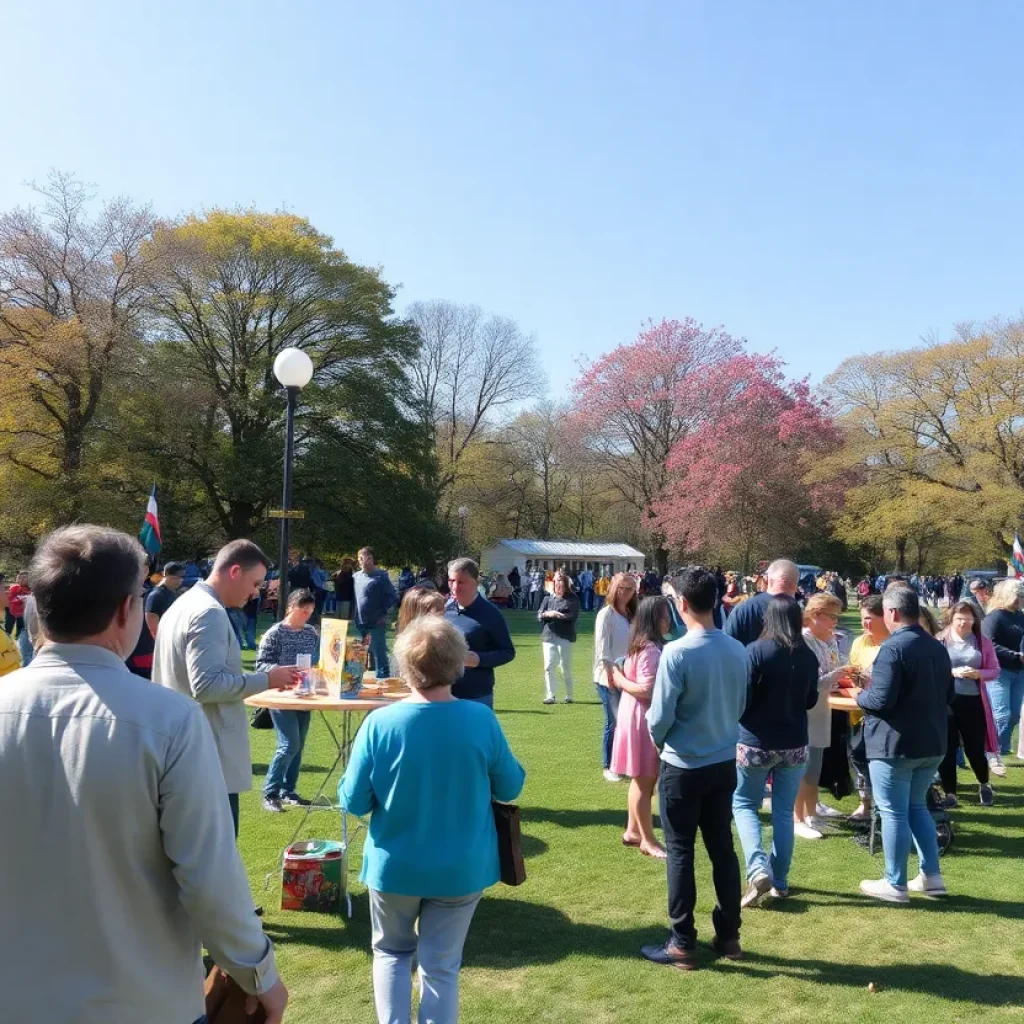 Community gathering in March in Aiken County.