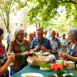 Alumni gathering at Augusta University alumni weekend