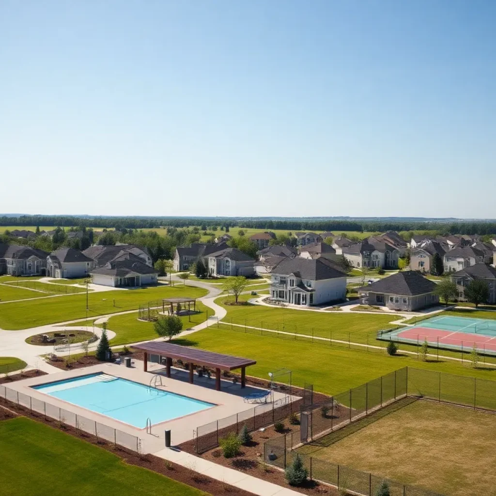 Illustration of the Bedford Landing subdivision concept in Aiken County