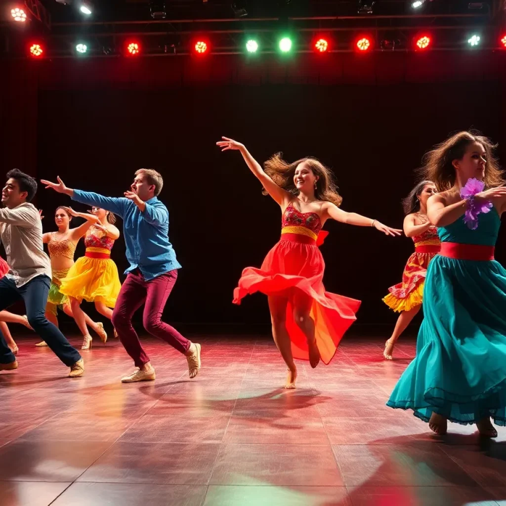 SHARP Dance performing on stage at the Etherredge Center