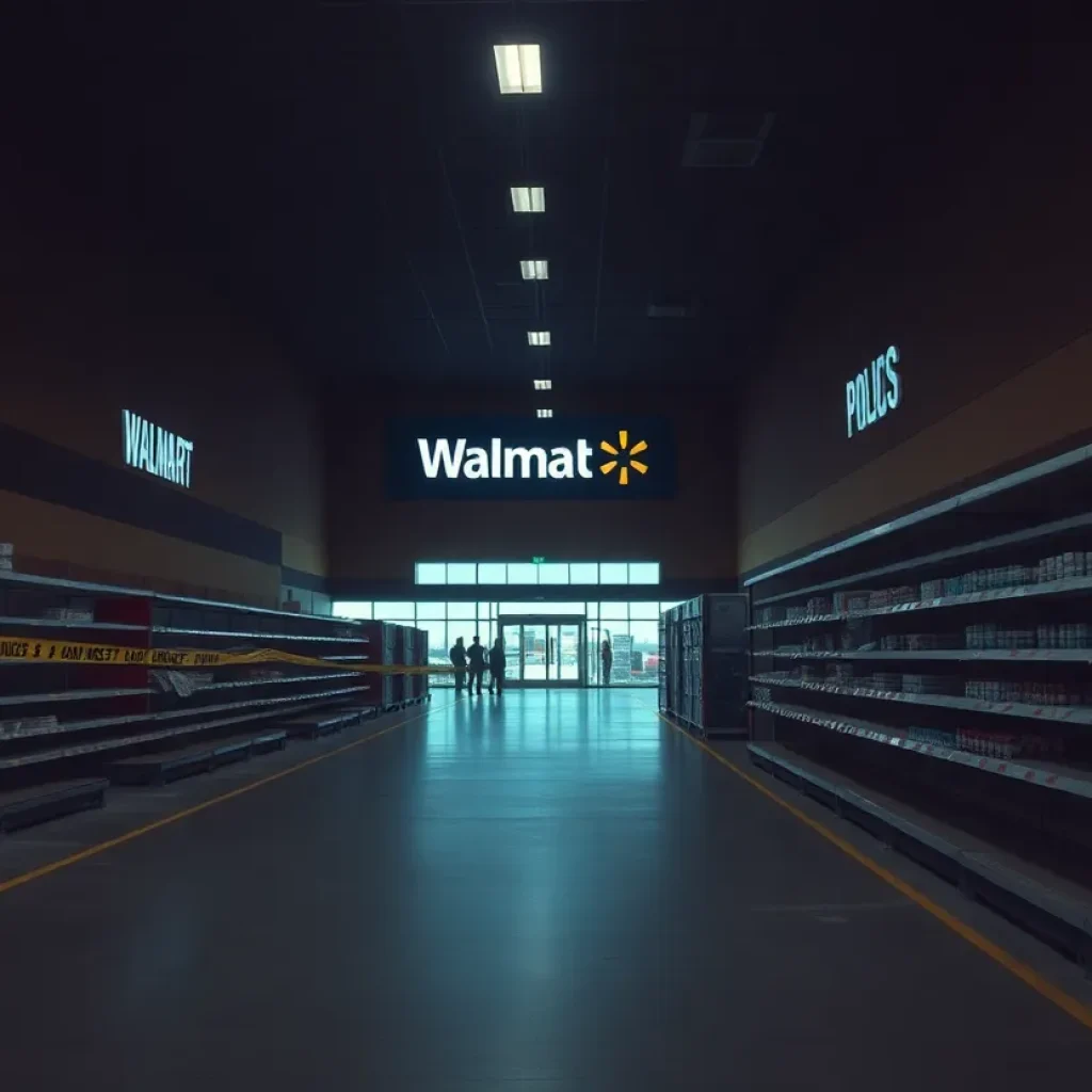 Scene of a shooting at Walmart Supercenter in Covington