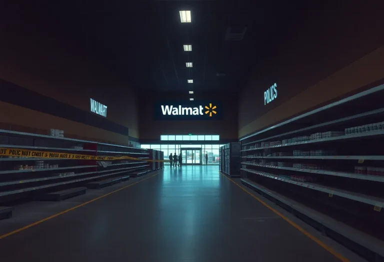 Scene of a shooting at Walmart Supercenter in Covington